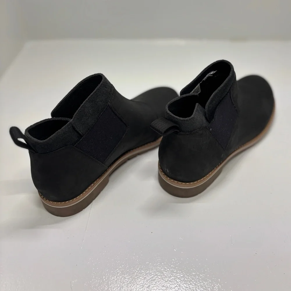 Chaco Women’s Black Leather Chelsea Boots Size 7 Waterproof Lug Sole Like New - Picture 6 of 12